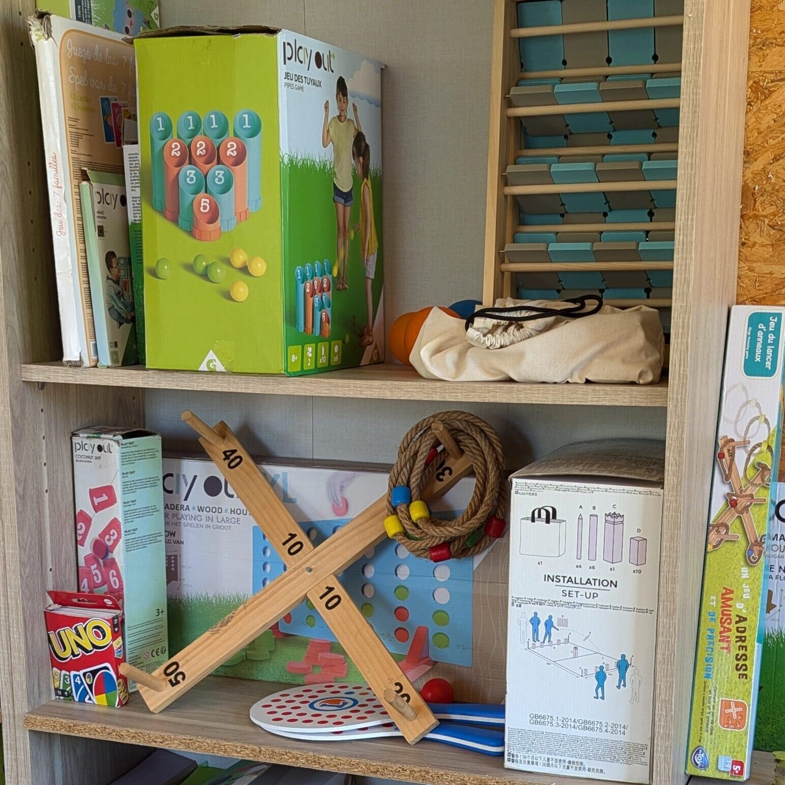 jeux en bois à la ferme